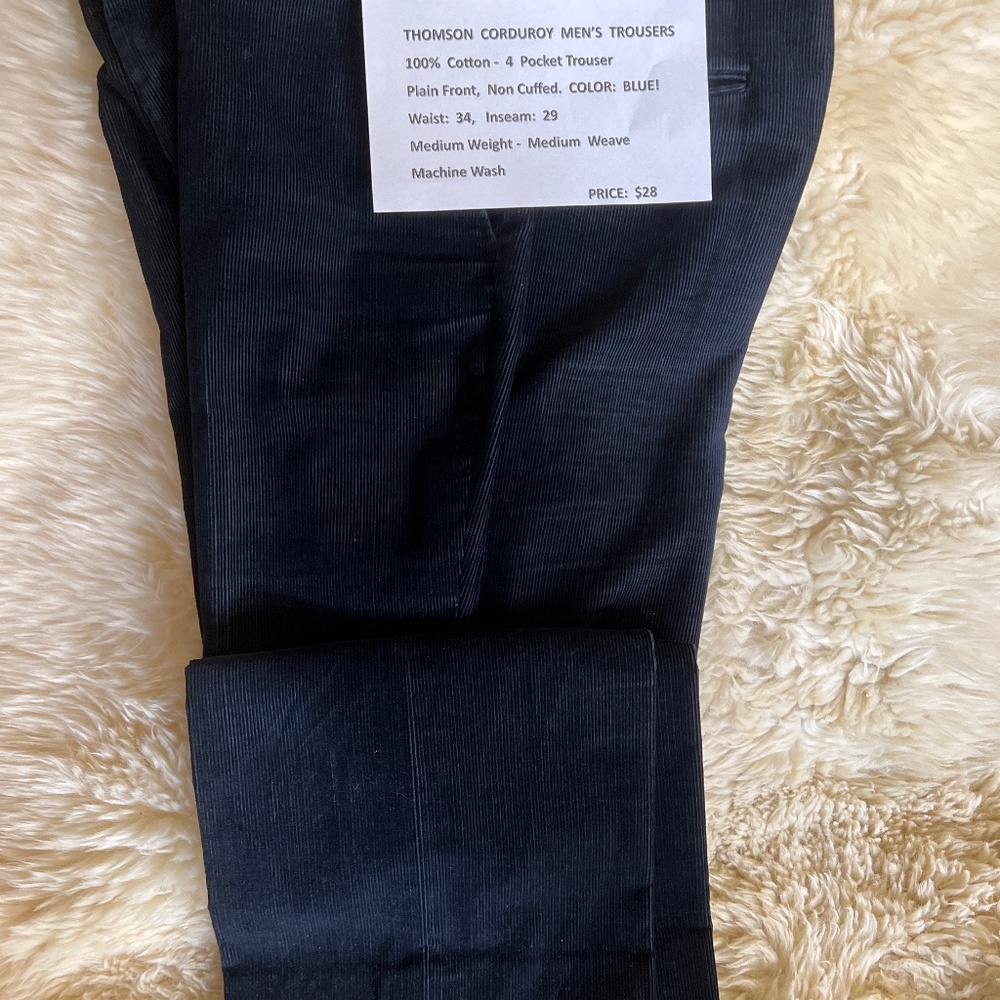Thomson. Corduroy. Men’s. Trousers
